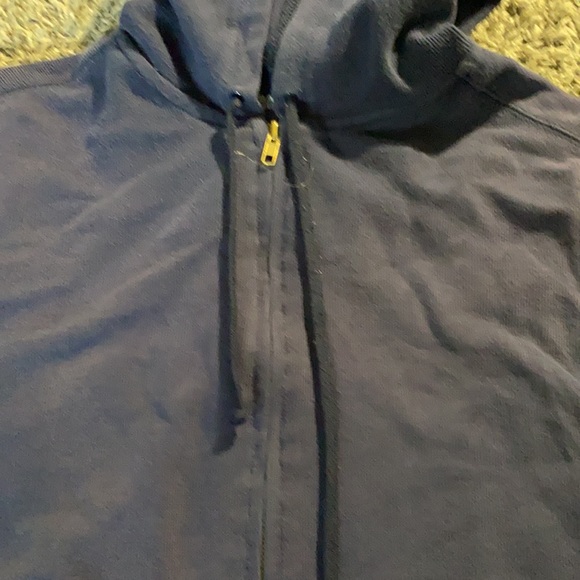 blue basic zip up - Picture 2 of 3